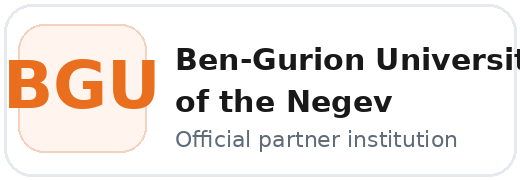 Ben-Gurion University of the Negev logo badge